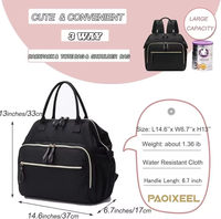 Sac à couches convertible de grande capacité Caddy de rangement de couches pour bébé imperméable à la mode pour la maternité en plein air