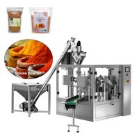 Empaquetadora de polvo de proteína de café, harina de trigo y maíz, bolsa con cremallera, automática, multifunción, prefabricada, de pie, con cierre de cremallera