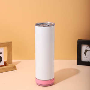 Mug isotherme en acier inoxydable 304 à double paroi avec haut-parleur Bluetooth intégré, sublimation thermique, 20 oz, créatif - Product Image 3