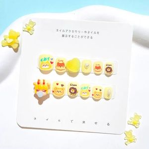 Newby haute qualité Nail Art 12 pièces/boîte mignon dessin animé enfants acrylique presse <span class=keywords><strong>sur</strong></span> <span class=keywords><strong>les</strong></span> <span class=keywords><strong>ongles</strong></span> en gros prêt à 5D porter des <span class=keywords><strong>ongles</strong></span> - Product Image 6