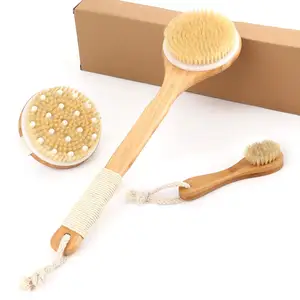 Doğal çevre dostu banyo fırçası masaj Brushmassage vücut kıllar elyaf temizlik bezi siyah Boby toptan kıl