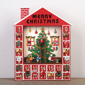 Calendario de Adviento de Madera con Forma de Casa para Navidad 2026, Caja de Almacenamiento de Dulces con 24 Cajones, Regalo Sorpresa de Cuenta Regresiva para Navidad, Decoración para el Hogar - Product Image 6