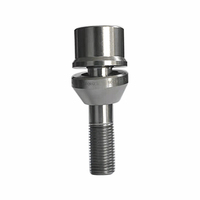 Boulons de moyeu de roue en titane M12 * 1.5*45 pour automobile