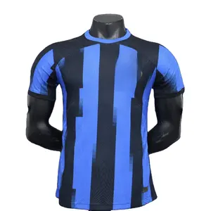 Uniforme de futebol da liga dos campeões clube nacional esportes desgaste itália 24 25 temporada logotipo Inter Milan M.Thuram