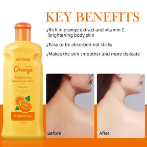 Marque privée 300ml Meilleur végétalien Orange Vitamine C Hydratant Éclaircissant Nourrissant Corps Crème pour les mains Blanchiment de la peau Lotion pour le corps - Product Image 3