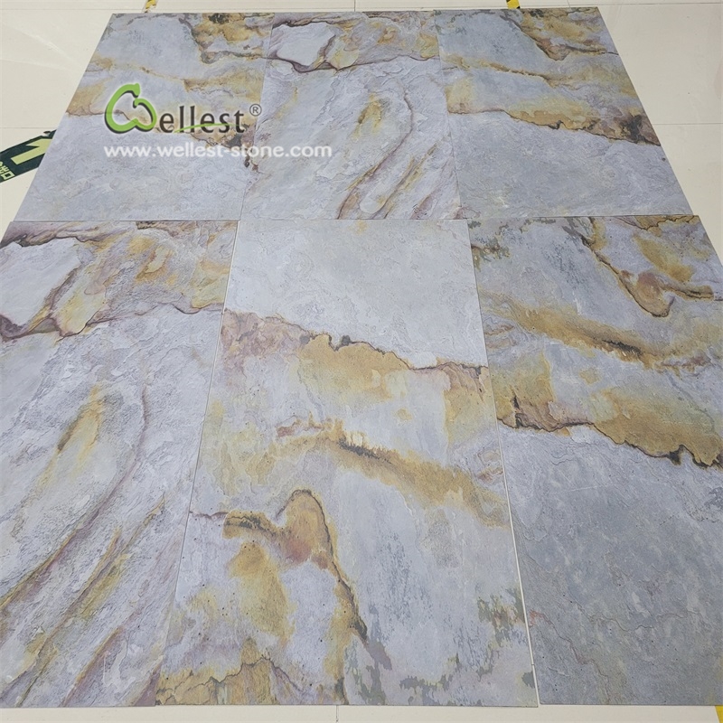 Attractive Natural slate WLS-UT-009 Super light and flexible and ultra thin stone veneer interior decorative wall stone panels