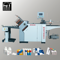 Machine à plier le papier commerciale automatique à faible bruit et haute productivité, avec couteau à boucle, pour pliage, rainurage et impression de dépliants