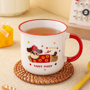 Ceramic Mug 350ml Cartoon Puppy Design Cute Drinkware For Coffee Milk Gift - Product Image 1