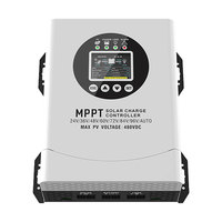 Controlador de Carga Solar MPPT Y&H QM-120 120A, Automático 24V-96V, Máx. PV 480VDC, >98% de Eficiencia, IP21 Impermeable, para Baterías de Plomo-Ácido y Litio