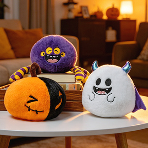 New Design Halloween Pumpkin Plush Doll Cuddly Purple <strong>Spider</strong> Stuffed Animals Gray Bat White <strong>Ghost</strong> Plush <strong>Toy</strong> for Halloween Gift - Product Image 3