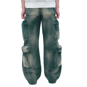 Wholesale Price Custom logo Fashion Casual Comfortable Unisex Style Jacquard Overalls - Product Image 3