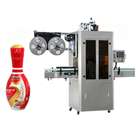 Machine d'étiquetage automatique de manchons industriels pour bouteilles, adaptée aux lignes de production de remplissage, de bouchage et d'emballage