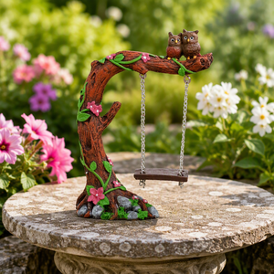 Décoration artisanale en résine pour micro-paysage, balançoire, jardin secret, ornement pour aquarium, artisanat de jardin féerique - Product Image 6