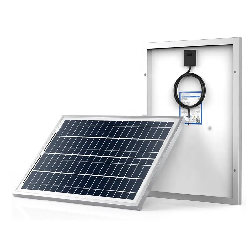 Mini panel solar policristalino personalizado, paneles fotovoltaicos de vidrio policristalino de 25 vatios, panel solar de 12V y 25 W, 25 vatios y 18V