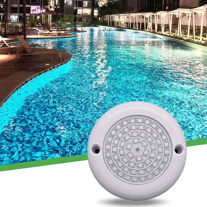 Best Sale 12W RGB LED Pool Lights Underwater IP68 PC Lamp Body AC/DC 12-24V White Color Surface Mounted Private Model Patent
