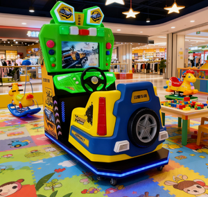 ศูนย์จำลองการขับรถสำหรับเด็ก รุ่น "Year Kids Simulator Centers LCD Metal Racing" พร้อมเครื่องจักรและอุปกรณ์ขับขี่อิเล็กทรอนิกส์ ของขวัญสุดพิเศษ "Mega Metal Racing" - Product Image 1