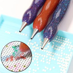 <span class=keywords><strong>2022</strong></span> elegante bordado DIY diamante pintura accesorios resina cuerpo Metal acero punta pintura taladro pluma impreso cristal - Product Image 3