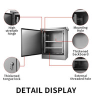 Gabinete de Red de Acero Inoxidable 42U, Rack para Servidor IP65, Cajas de Conexión y Gabinetes Resistentes a la Intemperie para Montaje en Poste en Exteriores
