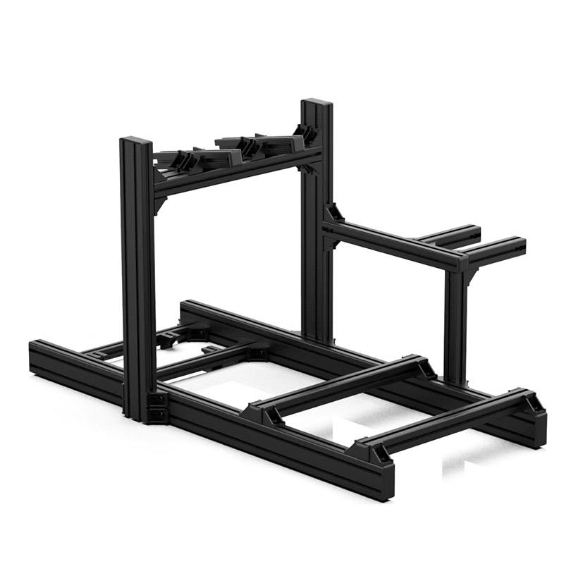 High Quality Sim Racing Rig Accessories - Black Aluminium