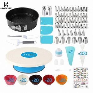Kit de Herramientas para Decoración de Pasteles al por Mayor de Fábrica, 277 Piezas, Herramientas de Repostería, Boquillas para Glaseado, Mesa Giratoria para Pasteles, Herramientas para Hornear - Product Image 1
