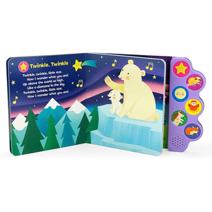 Livre audio interactif sensoriel amusant Premières chansons du bébé au coucher 6 chansons chantantes <span class=keywords><strong>pour</strong></span> enfants Le chant des enfants apprend - Product Image 4
