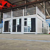 Conteneur habitable extensible de 20 et 40 pieds, 2 ou 3 chambres, maison portable de luxe, maison capsule mobile, fabriqué en Chine