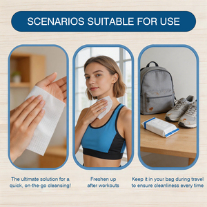 Lingettes humides jetables pour le <span class=keywords><strong>corps</strong></span> des adultes, formule douce pour les soins personnels quotidiens en voyage et en extérieur - Product Image 2