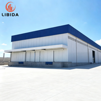 Entrepôt de stockage à grande portée en structure métallique, bâtiment logistique préfabriqué en acier sur mesure, bâtiment en acier pour le stockage de marchandises