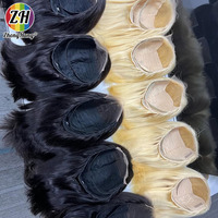 Peluca de Cabello Humano Liso Corto Estilo Bob 12A de Camboya, Rubia 613, con Encaje Frontal 13x4, el Mejor Proveedor de Pelucas para Mujeres
