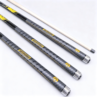 Tongkat Biliar Model BK3 Kualitas Tinggi Pasokan Grosir, Desain Terpisah 1/2, Ujung Tahan Aus 13mm, Grosir Tongkat Biliar