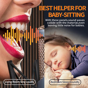 2 Paneles Acústicos de Pared de MDF Ignífugo, Paneles de Pared y Techo Acanalados 3D que Absorben el Sonido, Modernos para Hoteles - Product Image 3