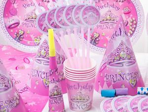 Artículos para Fiestas de Cumpleaños Infantiles, Decoración de Fantasía para Niñas, Accesorios para Fiestas de Princesas en Rosa Bebé - Product Image 6