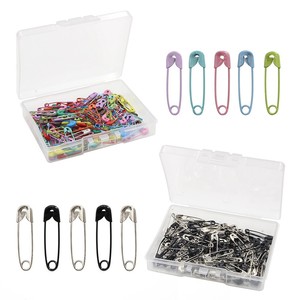 <span class=keywords><strong>Épingle</strong></span>s de sûreté en métal antirouille multi-tailles pour vêtements, fixation d'étiquettes, couture et travaux manuels DIY – Vente en gros fabricant - Product Image 1