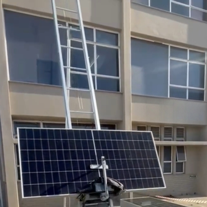 Monte-charge solaire portable pour la <span class=keywords><strong>construction</strong></span>, usage extérieur, capacité de levage 1000 kg, robuste, pour panneaux solaires, avec échelles de levage manuelles - Product Image 2