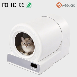 Self Cleaning Stainless Steel PP <strong>Automatic</strong> Roller Drum <strong>Litter</strong> Box Large Capacity Easy Clean Washable <strong>Tray</strong> for Multiple Cats Tuya - Product Image 1