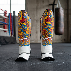 อุปกรณ์ป้องกันหน้าแข้งสำหรับมวยไทยใหม่ MMA คิกบ็อกซิ่งที่ข้อเท้าศิลปะการต่อสู้อุปกรณ์ป้องกันหน้าแข้ง - Product Image 3
