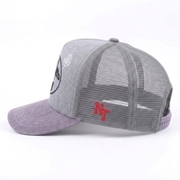 Gorra Trucker Personalizada de Fábrica en Dos Tonos de Poliéster/Algodón con Logotipo Personalizado, Gorra Trucker Bordada de Alta Calidad