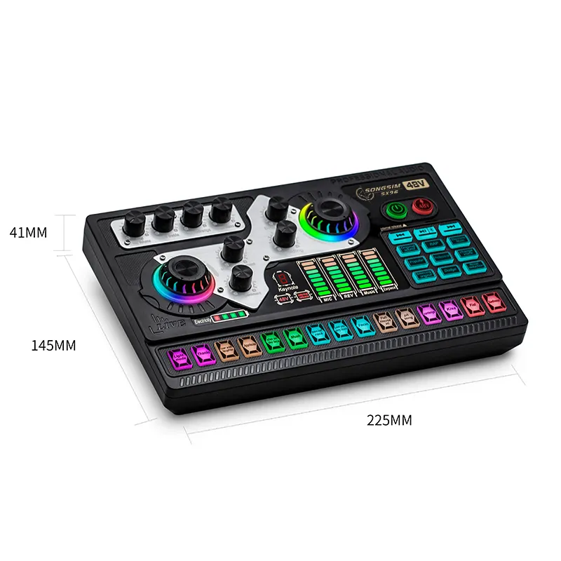Sx96 Studio Card âm thanh cho ghi âm phòng thu Condenser Microphone với card âm thanh