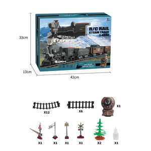 <span class=keywords><strong>Train</strong></span> à vapeur télécommandé 2.4GHz, jouet de voie de fente de <span class=keywords><strong>Train</strong></span> à vapeur classique pour enfants - Product Image 6