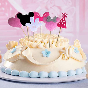 Dessin animé souris Minnie gâteau Topper gâteau décoration ornements bébé fête d'anniversaire décoration fournitures ensemble cadeau d'anniversaire - Product Image 2