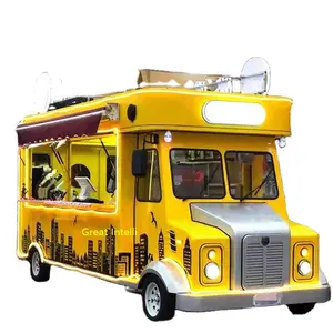 Camion de nourriture Mobile à la mode-Restaurant-à vendre, remorque de voiture de cuisine américaine entièrement équipée