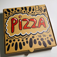 Nouveau carton de papier de conception personnalisée boîte à pizza thermique octogone hexagone compostable