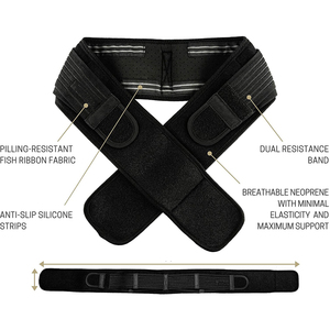 Ceinture de <span class=keywords><strong>hanche</strong></span> sacro-iliaque de soutien pelvien réglable sur mesure pour soulager les douleurs lombaires du dos - Product Image 4