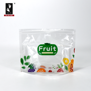 Bolsa de ventilación de fruta transparente de alta calidad con cremallera perforada Material PE bolsa de fruta fresca - Product Image 5