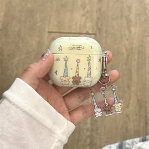 Étui pour écouteurs Star Long Hat à motif animalier, coque de protection compatible avec les écouteurs sans fil Bluetooth Apple AirPods Pro - Product Image 5