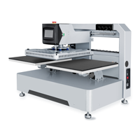 Presse à chaud électrique automatique double station multi-tension avec contrôle LCD, nouvelle imprimante à plat 110V/220V/380V pour vêtements