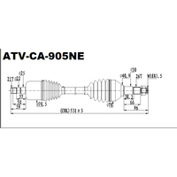 2023-2024 pour Outlander 650/XMR/850 XMR/Renegade 650 XMR avant gauche OE 705403009 ATV UTV CV essieu arbre de transmission 40CrMO matériel