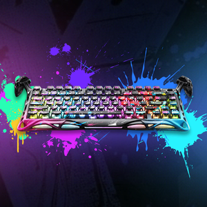<span class=keywords><strong>Clavier</strong></span> à axe magnétique GravaStar V75 Lite/V75 HE/V75 Pro original Jeu de sports électroniques <span class=keywords><strong>Clavier</strong></span> en aluminium monomode filaire personnalisé - Product Image 4