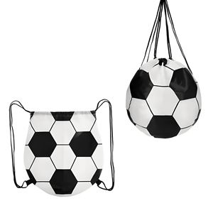 <b>Football</b> Eco-Friendly Polyester Folding Drawstring <b>Bag</b> Shoe Storage Large Capacity <b>Party</b>-Themed Double-Shoulder Sports Pouch - Product Image 2
