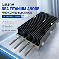 Anode en titane DSA personnalisée avec revêtement MMO, fournie par l'usine pour les systèmes d'électrodéposition et de raffinage